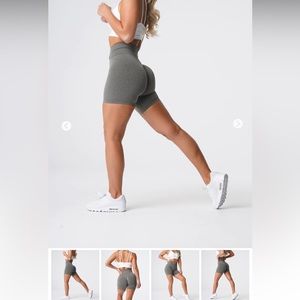 NVGTN Khaki Green Pro Seamless Shorts Size M Used Like New